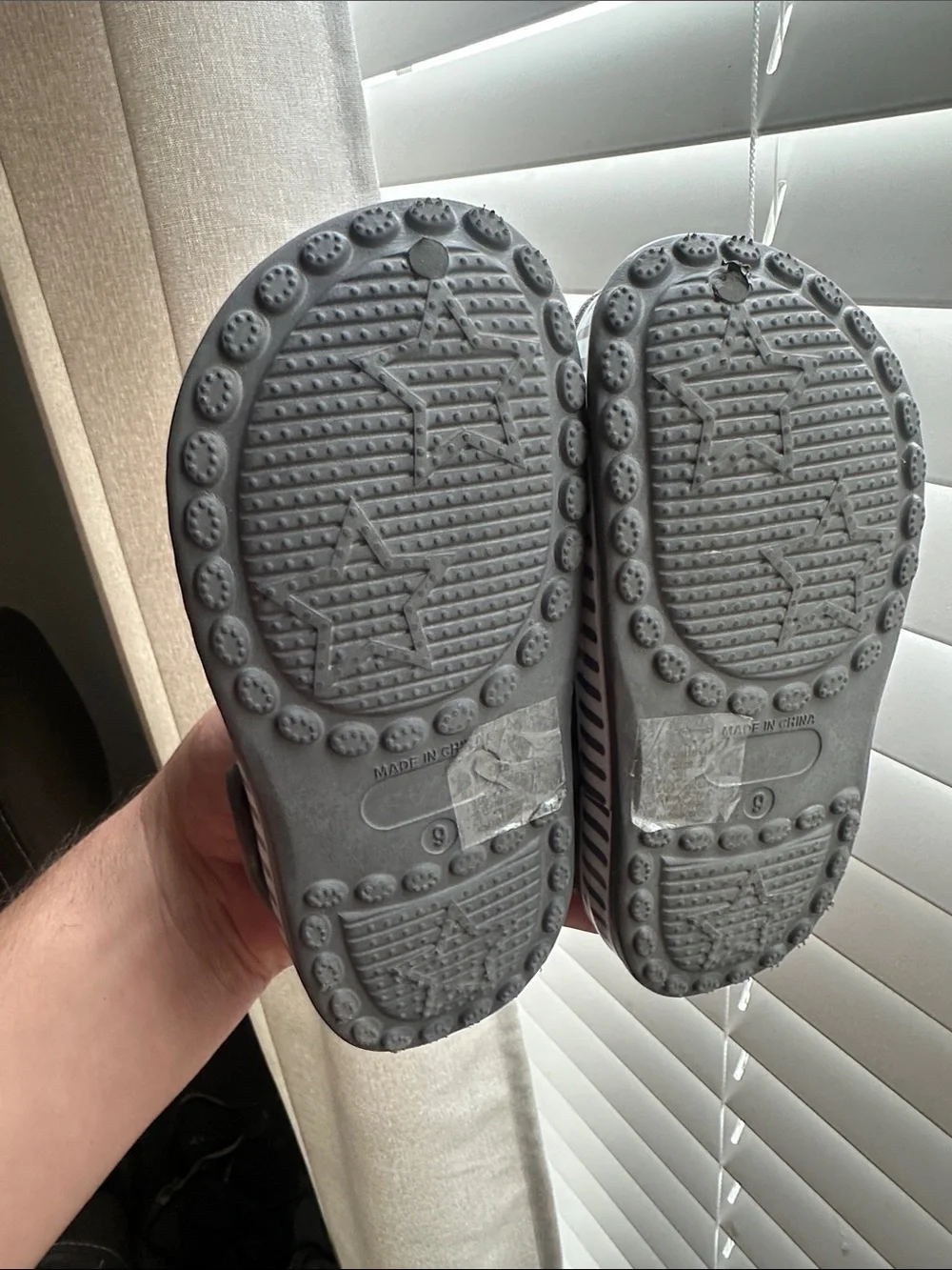 Koala Kids Gray Slip-On Clog with Tiger Charm